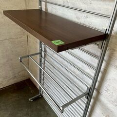 突っ張りラダーラック 棚板付き 壁面収納 賃貸OK ラダーラック 収納棚 後付け 壁面ラック 突っ張り棚 発送可能 ① Y2093の画像