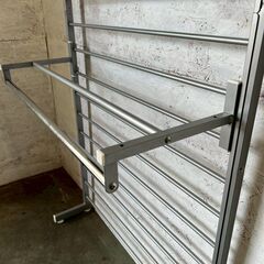 突っ張りラダーラック 棚板付き 壁面収納 賃貸OK ラダーラック 収納棚 後付け 壁面ラック 突っ張り棚 発送可能 ① Y2093の画像