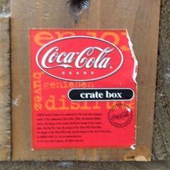 コカ・コーラ クレートボックス 木製 箱 Coca-Cola crate box レトロ アメリカン雑貨 インテリア 札幌 西野店の画像