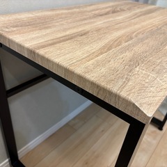 木製×スチールデスク(幅85cm×奥行50cm)の画像