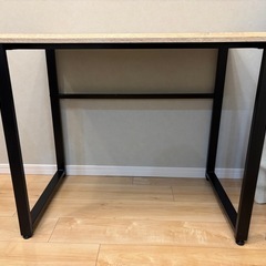 木製×スチールデスク(幅85cm×奥行50cm)の画像