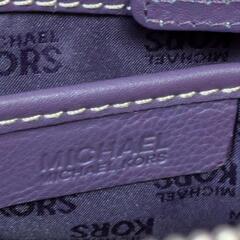 マイケルコース　ワンショルダーバック　スタッズレザー　パープル‼️の画像