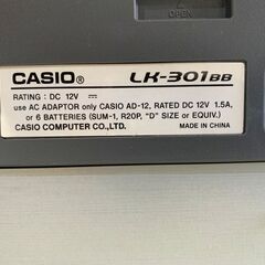 CASIO　カシオ　キーボード　電子キーボード　LK-301BB　ソフトケース付き　譜面台取説無しの画像
