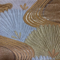 着物　名古屋帯　金糸　昭和レトロの画像