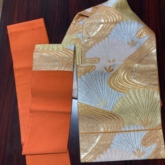着物　名古屋帯　金糸　昭和レトロの画像