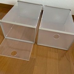 シューズボックス2個の画像