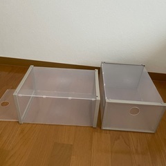 シューズボックス2個の画像