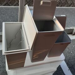 ゴミ箱　収納ケースセット　配達無料の画像