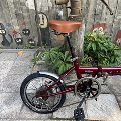 【5434】折り畳み　MINI 16インチ　後タイヤ新品 14,900円（防犯・税込）の画像