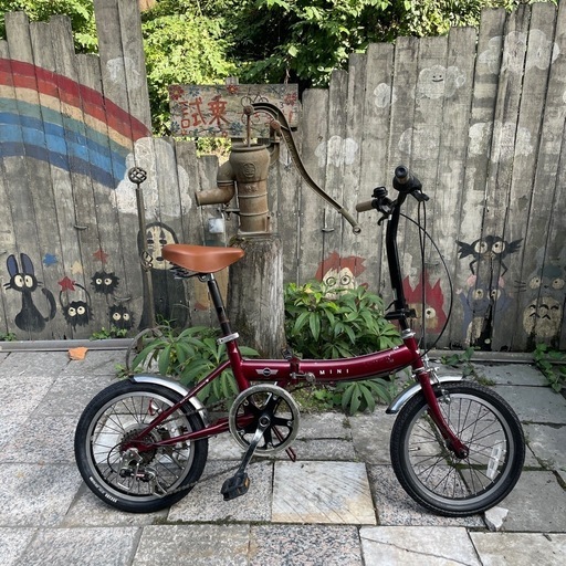 【5434】折り畳み　MINI 16インチ　後タイヤ新品 14,900円（防犯・税込）