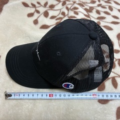 （美品）キャップ 帽子 「CHAMPION/チャンピオン」KIDSツイルメッシュキャップ キッズ 子供 男の子 女の子の画像