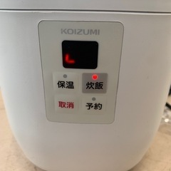 美原店 KOIZUMI ライスクッカーミニ KSC-1512 2017年製 1.5合　炊飯器の画像