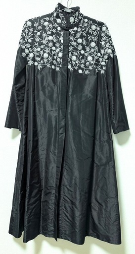 日本未発売　varana インポート　シルク　ドレス　ワンピース　ブラック　刺繍