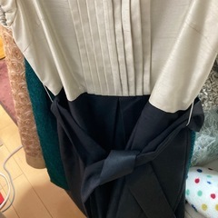 値下げ　白紺パーティードレス　結婚式　二次会の画像