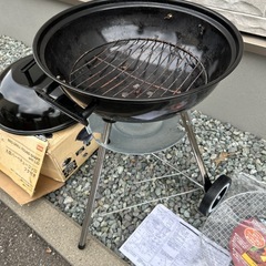 お話し中　丸型バーベキューコンロ　網新品の画像