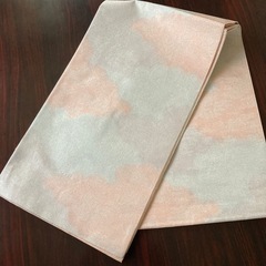 着物　袋帯　全通柄　銀糸　砂子　美品　昭和レトロの画像