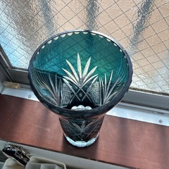 花瓶　切子の画像