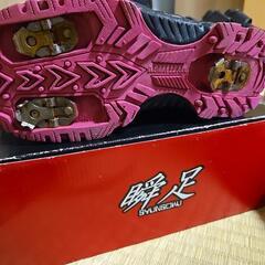 瞬足　レモンパイ　ブラック　スニーカー　22cm 女の子の画像
