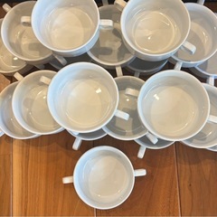 取手付きスープ皿×19客の画像