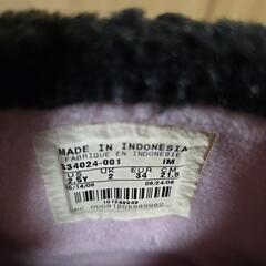 Nike Ellie Demi ブラック ライトピンク スノーブーツ  21.5cmの画像