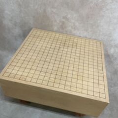 碁盤 中古品 無垢 足つき 高級碁盤 碁石なし 盤のみ ボードゲーム 囲碁 囲碁盤の画像