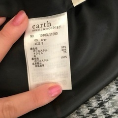 earth music&ecology チェック柄ロングスカートの画像