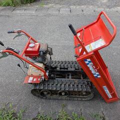 お盆17日まで出品、小型クローラ運搬車手動ダンプ、4馬力の画像