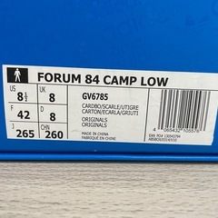 adidas Forum 84 Camp Low（新品・未使用）US8.5 / 26.5cmの画像