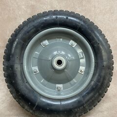 一輪車のタイヤ スペア チューブタイヤ 虫ゴム交換済み 予備タイヤ 土建 農作業の画像