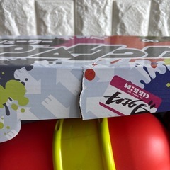 【未使用】初代スプラトゥーン水鉄砲　スプラシューター 箱　破損ありの画像