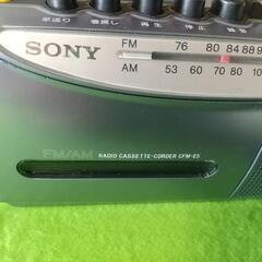 SONY ラジカセ CFM-E5 動作品 おまけ カセットテープ アダプター の画像