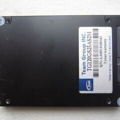 Team 120GB SSD  2.5 SATA 正常100% 使用時間2479時間の画像