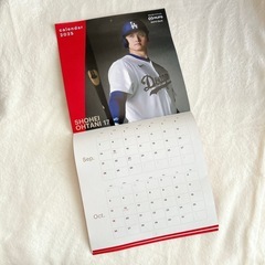 大谷翔平選手　2025年壁掛けカレンダーの画像