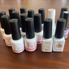 UVライト&ジェルネイルポリッシュ　17本セットの画像