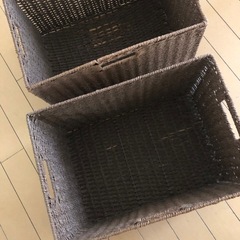 籠　2個の画像