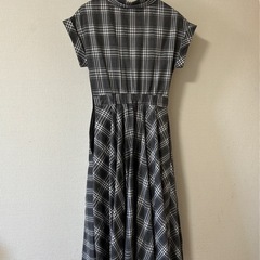 RANDA グレンチェックロングワンピースの画像