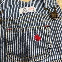 【美品】ラルフローレン 70cm オーバーオール デニム POLOの画像