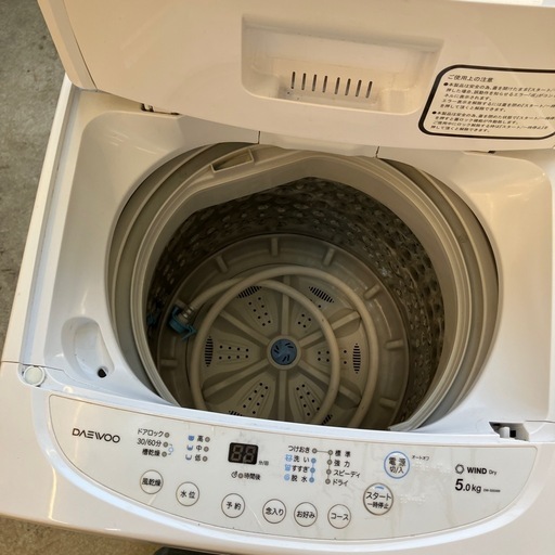 H2508-158 テクタイト 洗濯機 DW-S50AW 5.0kg 2019年製 動作確認済み キズ汚れ有り