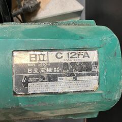 【中古】【動作OK】【店頭引取限定】卓上丸のこ　ＨＩＴＡＣＨＩ　ヒタチ　Ｃ12ＦＡ　本体のみの画像