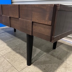 ローテーブル ガラスデーブル 木製の画像