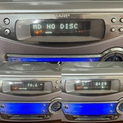 シャープ CD MD ラジオ SD-FX10-S 中古品 の画像