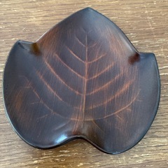 和風　木製風　小皿の画像
