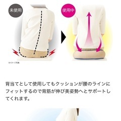 低反発リバーシブル　姿勢クッションの画像