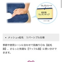 低反発リバーシブル　姿勢クッションの画像
