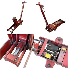 ○現状渡し■MASADA マサダ サービスジャッキ 低床 エアー式 2t 高低範囲 約10〜50cm 常圧 一般圧 手動 ASJ-20ML 中古品■ジモティ姫路の画像