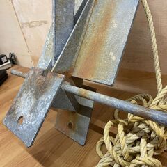 中古品 いかり 錨 ストックアンカー ボート 船 海 釣り マリン 10㎏ ダンフォース型の画像