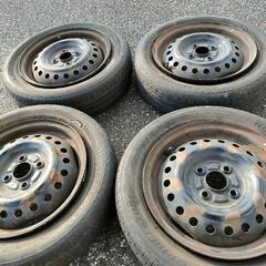 『無料』14インチ鉄チンホイール＋タイヤ付き155/65/R14　の画像