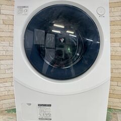 大阪送料無料★3か月保障付き★ドラム式洗濯機★シャープ★10kg★2019年★ES-H10D-WL★IS-542の画像