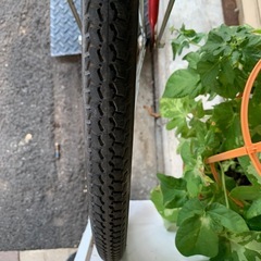 自転車　MONTANA CLASIC カゴ付き　防犯登録無し　26インチ　赤色の画像