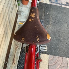 自転車　MONTANA CLASIC カゴ付き　防犯登録無し　26インチ　赤色の画像